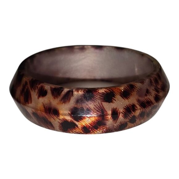 Treska Leopard Print Bangle‎ Bracelet - Picture 1 of 4